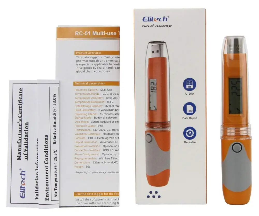 10 шт./упаковка водонепроницаемый USB-Регистратор температуры | Инструменты