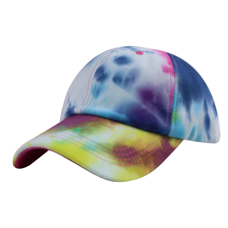 Winfox 2020 tie-dye Baseball Cap Unisex Hat Outdoor Sports Shade Woman Men Beanie Adjustable Driver Bones | Аксессуары для одежды