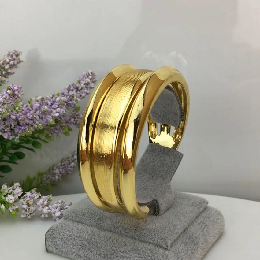 Yuminglai 24K Дубай золотые ювелирные изделия модный большой браслет для женщин