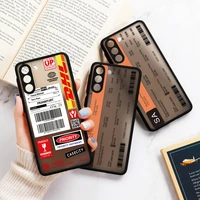 matte case for oneplus 9 pro case hot dhl express 50th anniversary label case for oneplus8 9 8 pro 8t 7t 6 back cover bumper