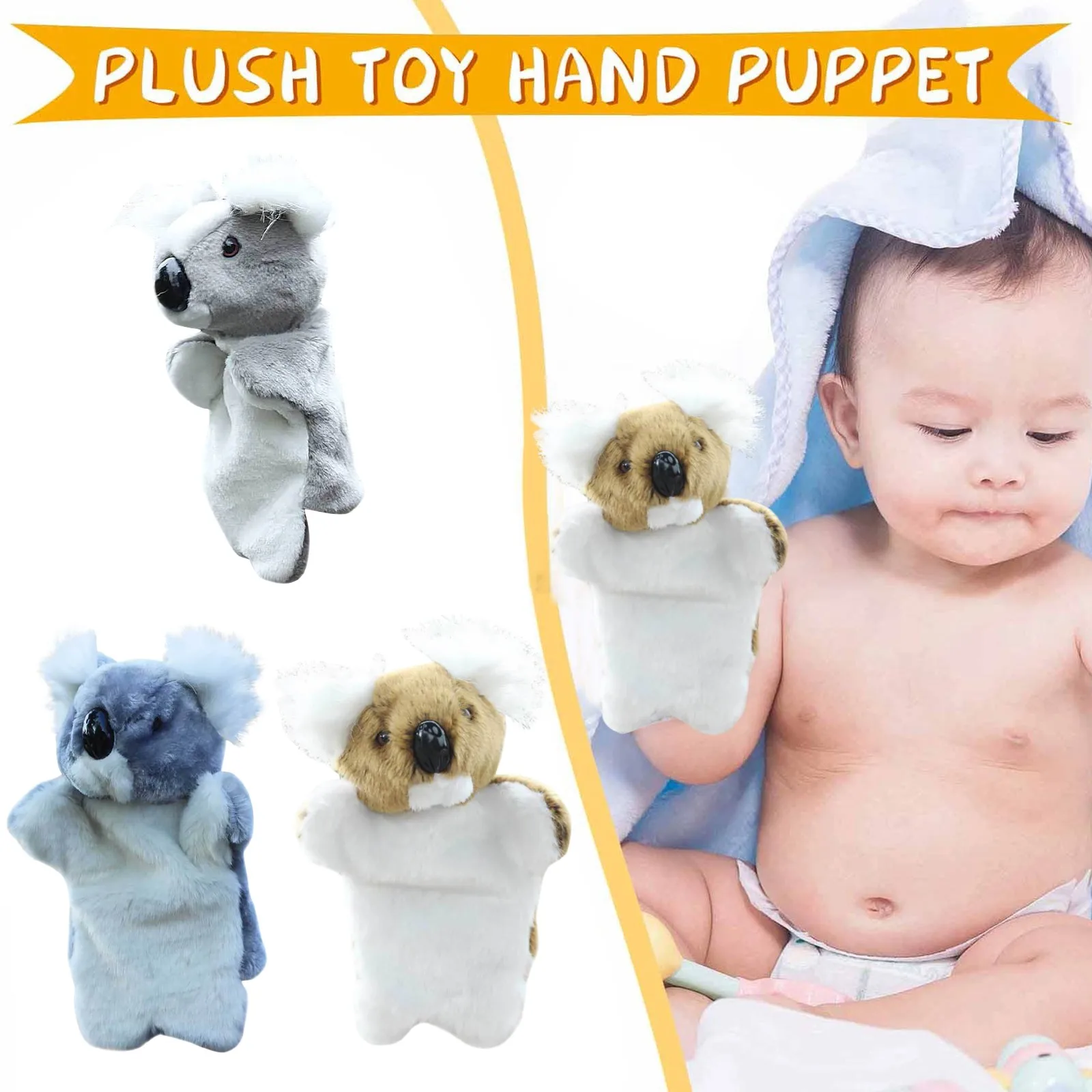 Милое животное коала плюшевые ручные перчатки кукол ролевые игры рассказывающая