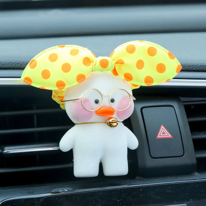 8 см Kawaii LaLafanfan кафе утка игрушка мультфильм милый утка автомобиль Декор животных Куклы Игрушки для девочек подарок на день рождения для детей
