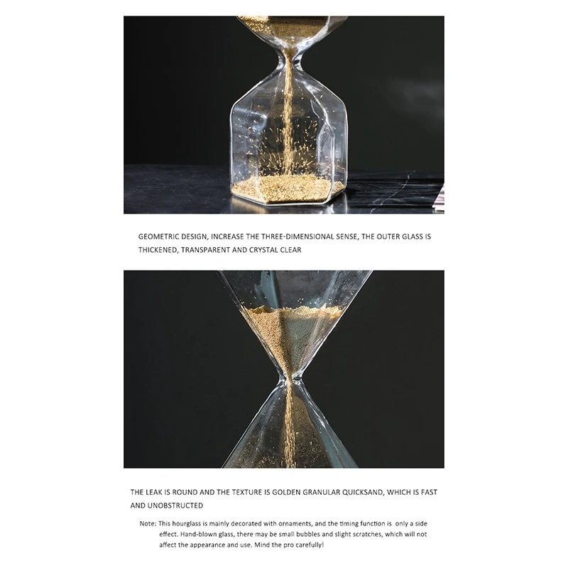 Adornos decorativos para el hogar, reloj de arena creativo de escritorio, estilo n&oacute;rdico moderno, decoraci&oacute;n para sala de estar-5