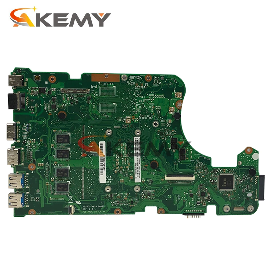 akemy x555qa for asus x555q a555q x555qg x555bp x555ba laotop mainboard x555qa motherboard w a10 9600u 8gb ram free global shipping