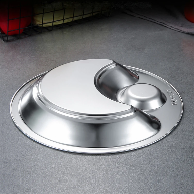 Плотная посуда для уксуса из нержавеющей стали двойной поднос стока фруктовый