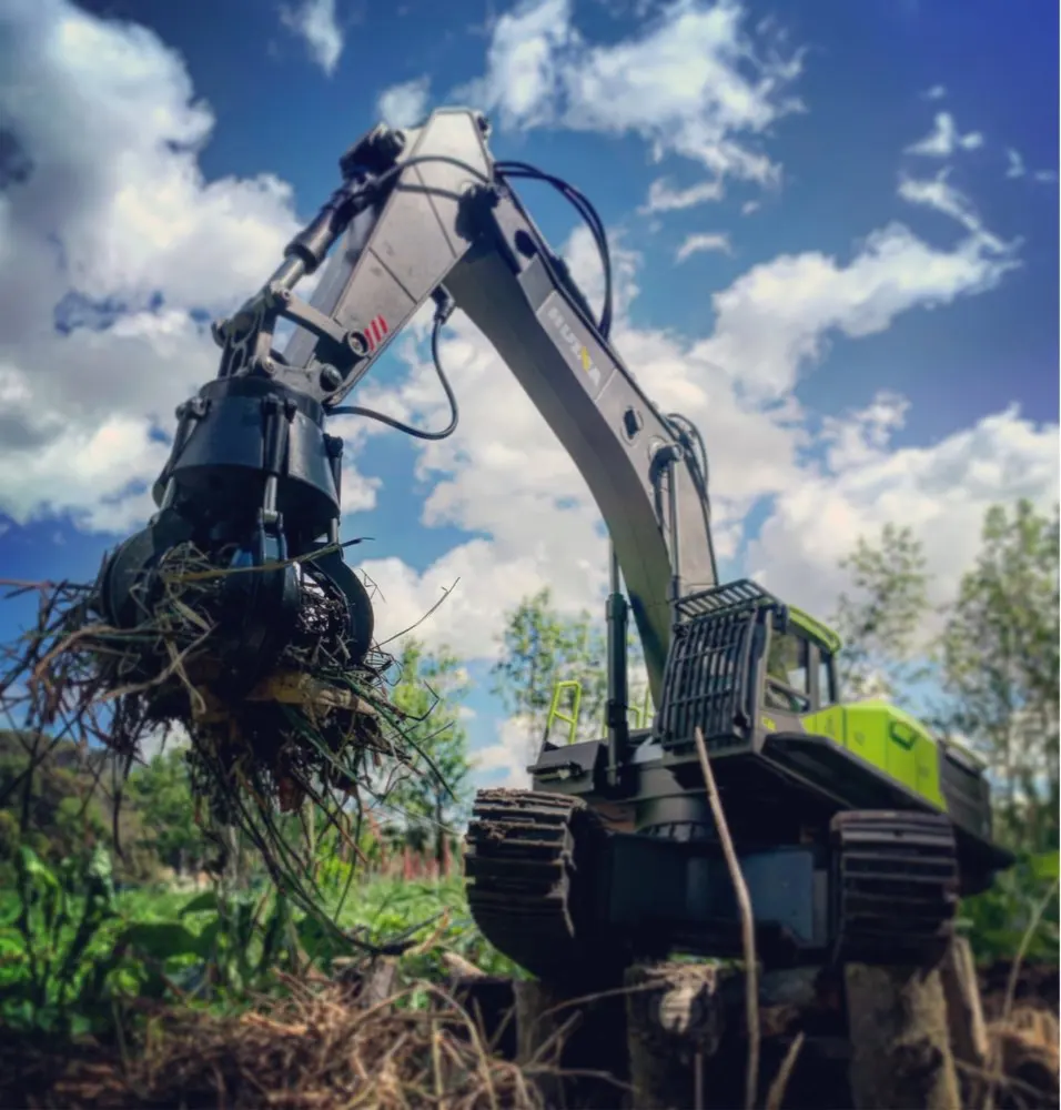 114 huina 1593 582 rc экскаватор самосвал гу