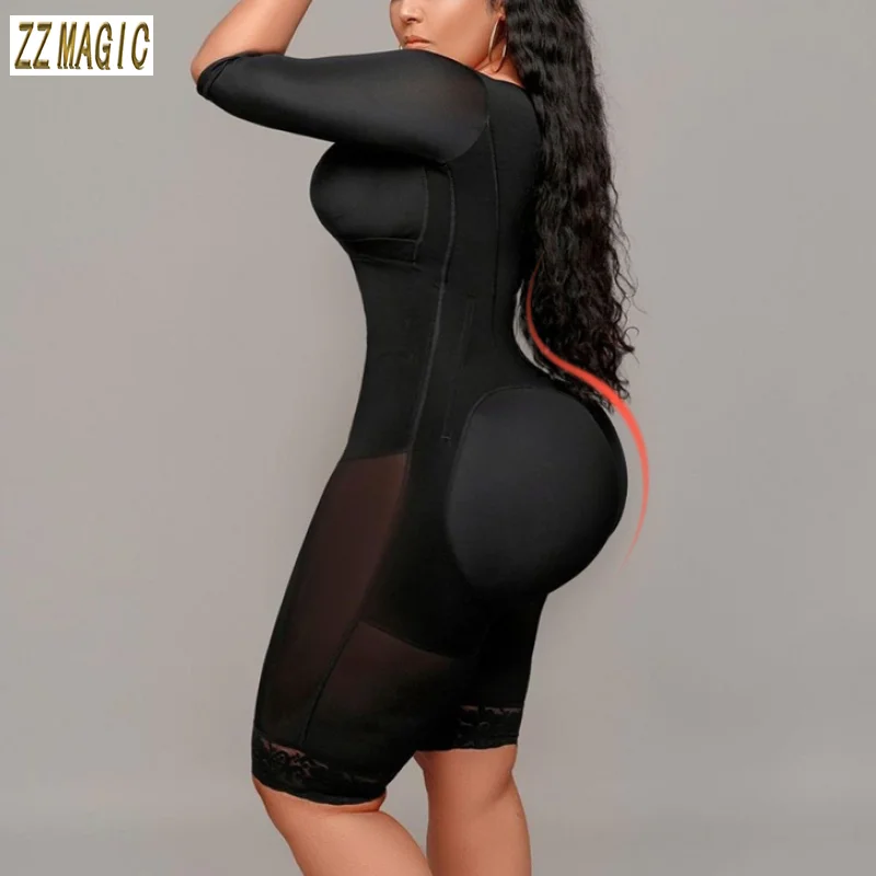 Fajas Colombianas Full Body Support Arm Compression With Built In Bra Half Sleeve Mid Leg BBl Post Op Surgery Supplies Skims