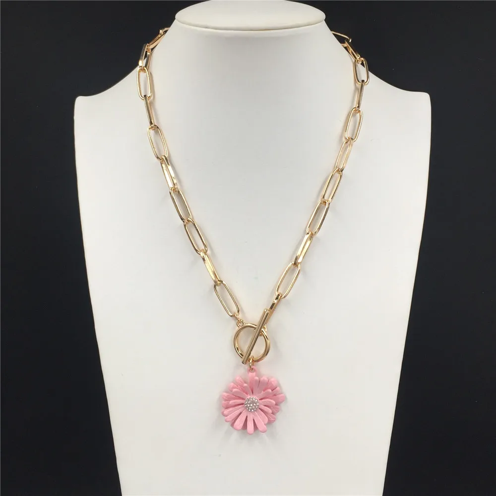 Ожерелье чокер с подвеской в виде цветка|Ожерелья подвеской| |