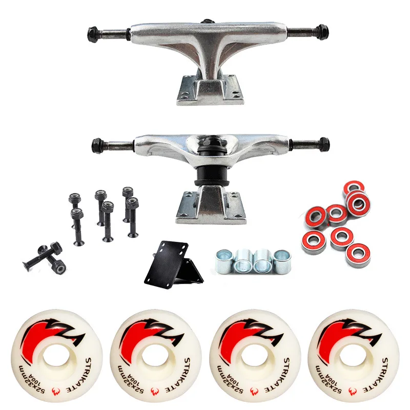 

52X32mm Wheels 101A Aluminum Alloy Professional Bridge Skate Board Bracket 127mm Skateboard Trucks Bridge Skate Board Bracket