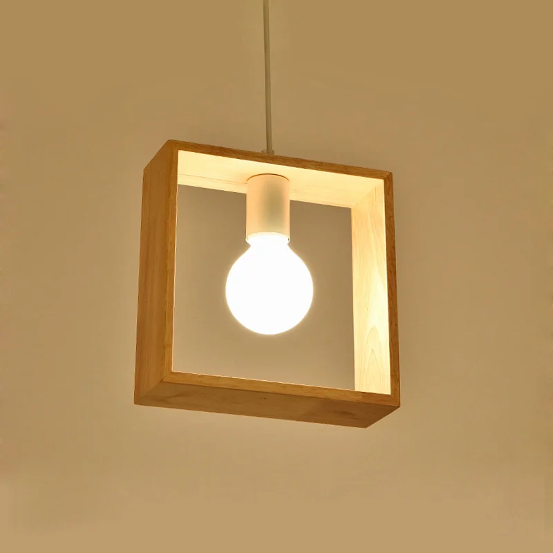 

room geometric dining Modern minimalist chandelier Nordic living room balcony solid wood cafe bar clothing store bar chandelier