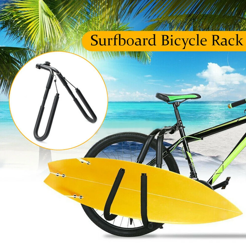 

High Quality Surfboard Bicycle Carrier Rack Bike Skimboard New Side Kiteboard Holder Surfing Carrier Mount Bike Rack Accessories