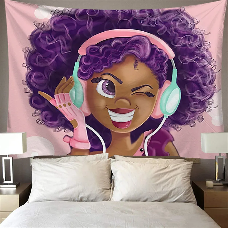Cilected Cool African Women Lady Tapestries Wall Art хиппи гобелен для спальни гостиной общежития