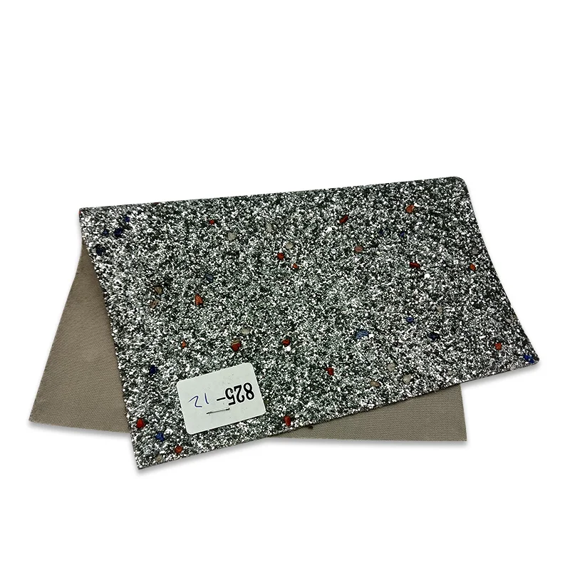 3D каменные блестки темные разноцветные объемные Искусственные кожаные тканевые