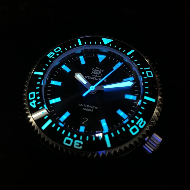 1000 м часы для дайверов Для мужчин тунец SKX007 автоматический 316L Нержавеющая сталь
