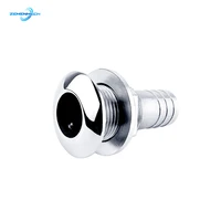 boat accessories 316 stainless steel thru hull plumbing fitting outlet drain joint for 34 or 1 hose marine hardware yacht
