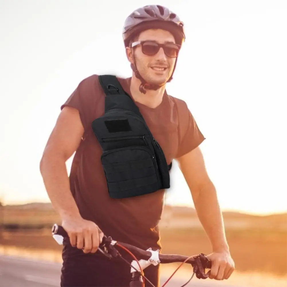 

Hot Sale Running Bags Nylon Riding Chest Bags Women Men Sports Shoulder Messenger Bags Molle Packs Leisure Daily Shopping