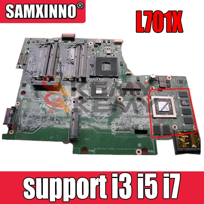 

100% рабочая для dell XPS L701X материнская плата CN-053JR7 053JR7 DAGM7BMBAF0 материнская плата HM55 DDR3 поддержка i3 i5 i7 первого поколения