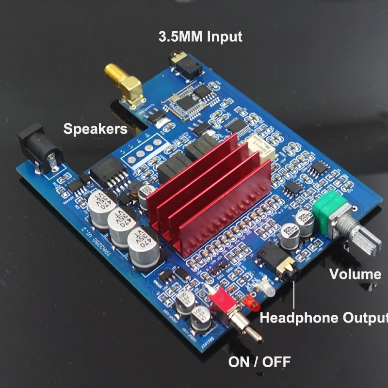 Усилитель высокой мощности 130W + APTX-HD LDAC TPA3250 Bluetooth 5 0 PCM5102A 2 каналов Hi-Fi стерео аудио