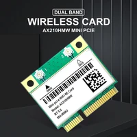 mini pcie wifi adapter strong compatibility network card with stable signal ax210 5374m wifi 6e 5g dual band wireless adapter