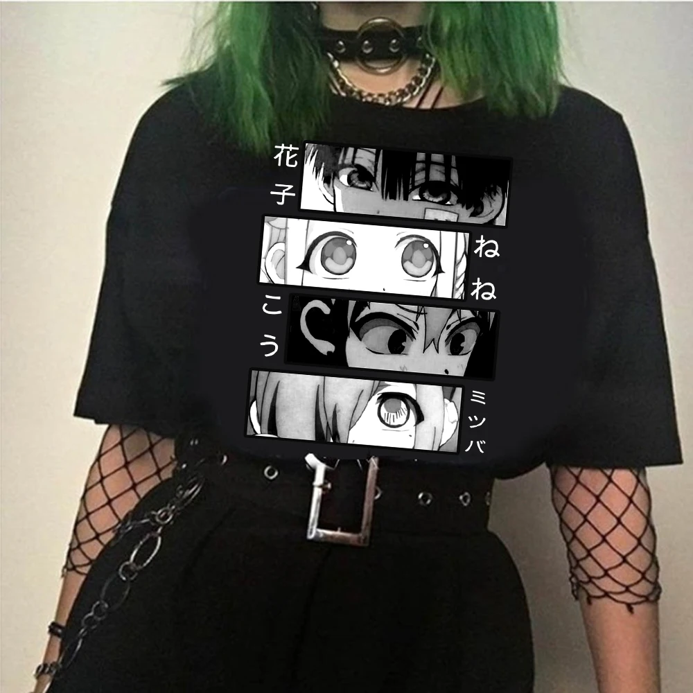 

Футболка Hanako-kun в туалете для мужчин и женщин, черная летняя футболка для мужчин и женщин