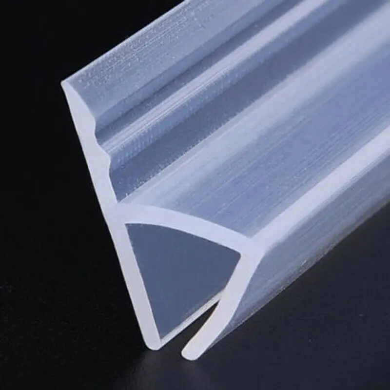 

Glass Seal Strips h Shape Silicone Shower Screen Sealing Sliding Strip Rubber for 6-12mm Door Window BathRoom Glass 2M