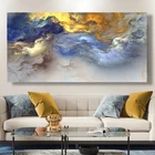 Абстрактный постер, цветные облака, холст, настенная живопись, домашнее украшение для дивана, гостиной