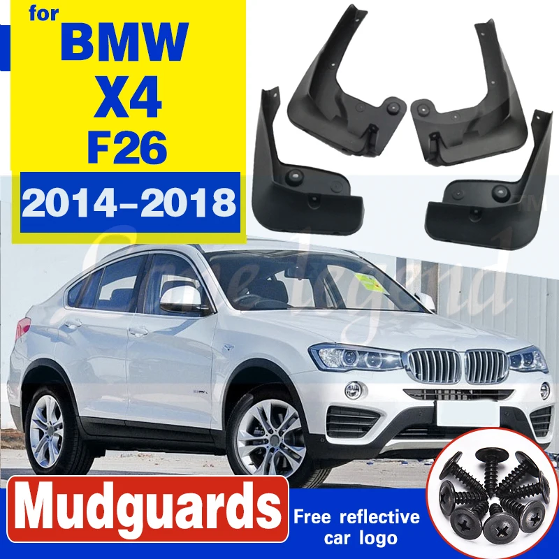 Подходит для BMW X4 F26 2014 2018 2016 литые Брызговики передние и задние крыло