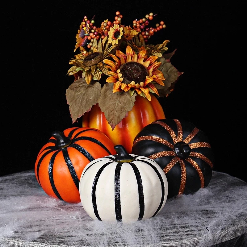 

Simulation Halloween Pumpkin Foam Pumpkin Colorful Pumpkin Fake Vegetable Fruit Christmas Halloween Gift Decoration QW173