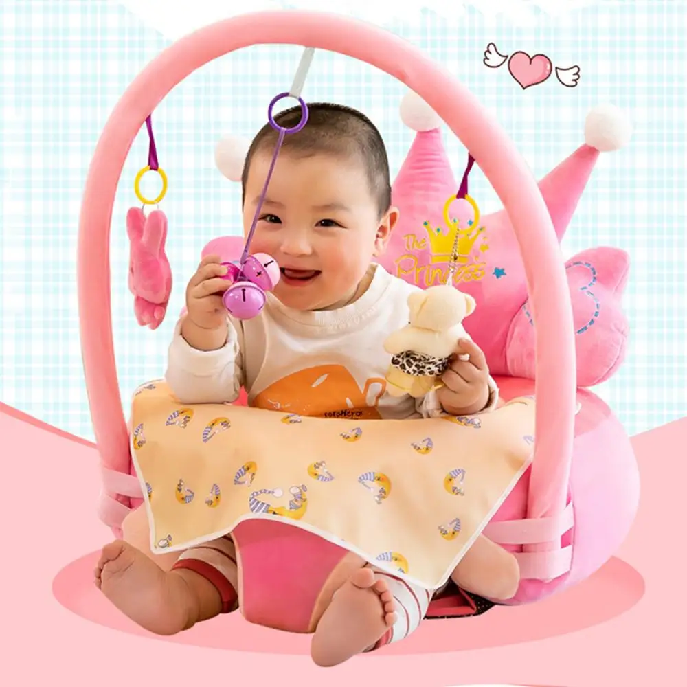 

0-3Y Baby Sofa Support Seat Cover Washable Toddlers Learning To Sit Plush Chair Cradle Case (without Filler)