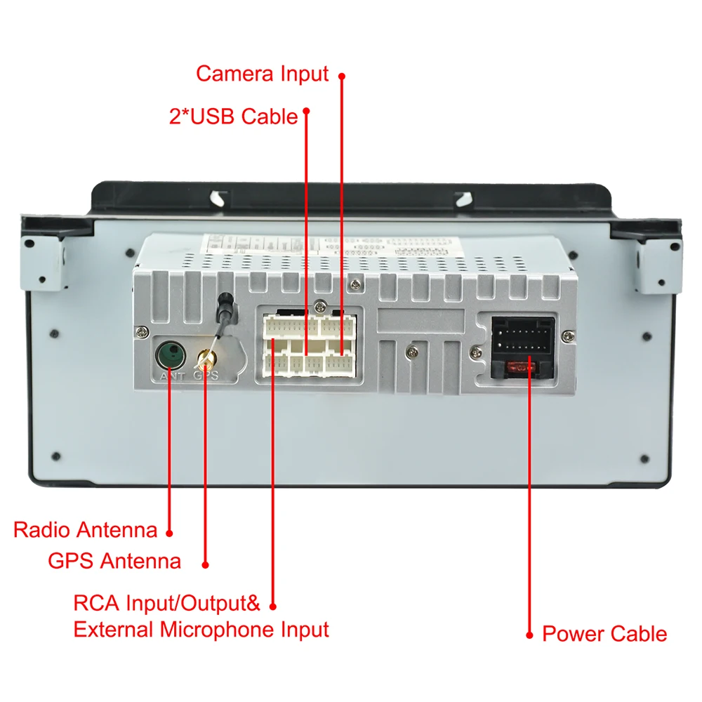 Автомобильный мультимедийный плеер IPS Android 10 Восьмиядерный 4 Гб + 32 ГБ 1024*600 радио