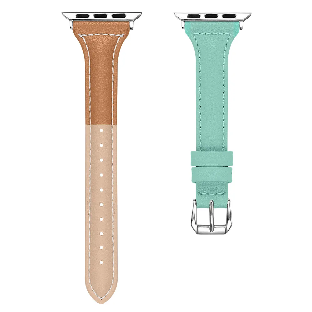 Кожаный браслет для Apple Watch Band Series 6/5/4/3 сменный ремешок трех цветов iWatch SE 42/38/40/44 мм |