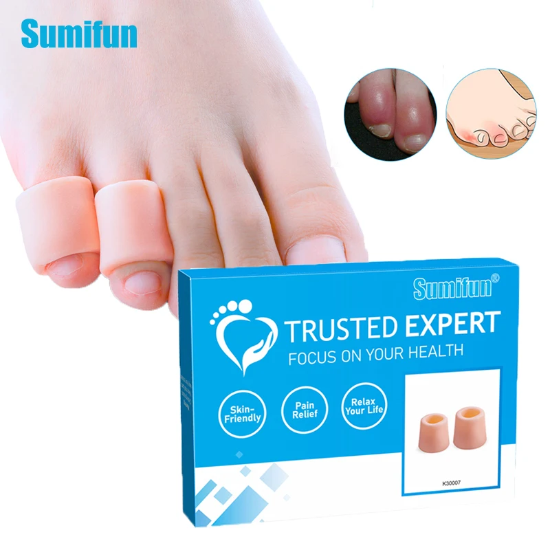 

8pcs/Box Sumifun Silicone Gel Fingers Protector Callus Corn Corrector Hammer Toe Separator Foot Suport Health Care Pink K30007