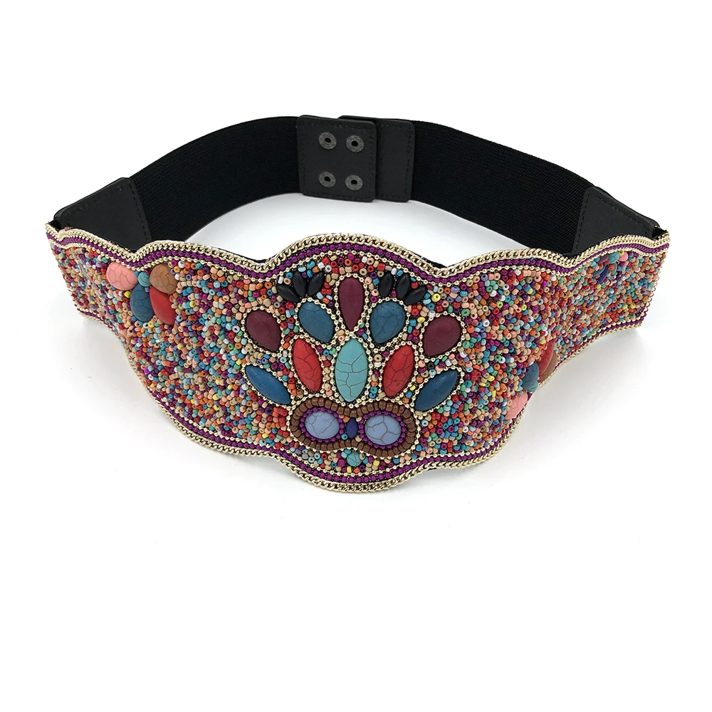 Цыганский Бохо шикарный турецкий шимми эластичная лента танцевальный боди