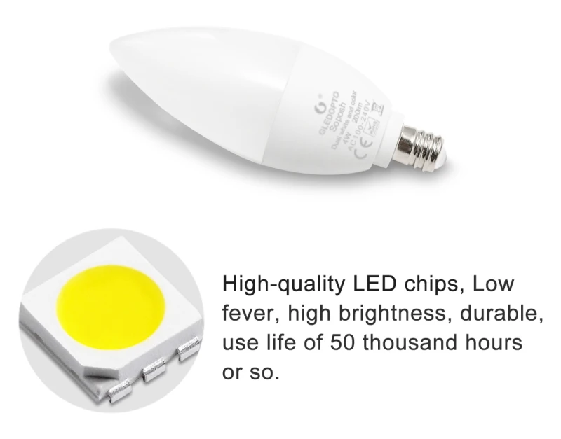 Светодиодная умная лампа GLEDOPTO Zigbee RGBCCT атмосферная декоративная лампа-свеча 4 Вт