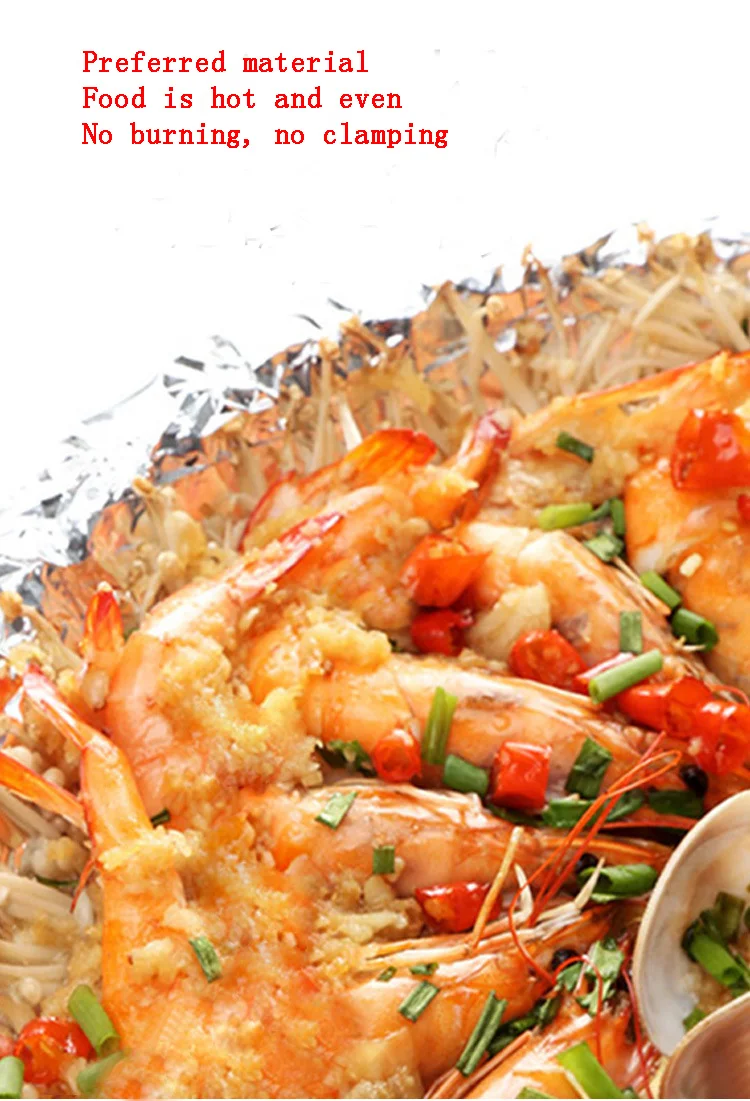 Фольга для барбекю Оловянная фольга выпечки алюминиевая общего цвета в коробке 30