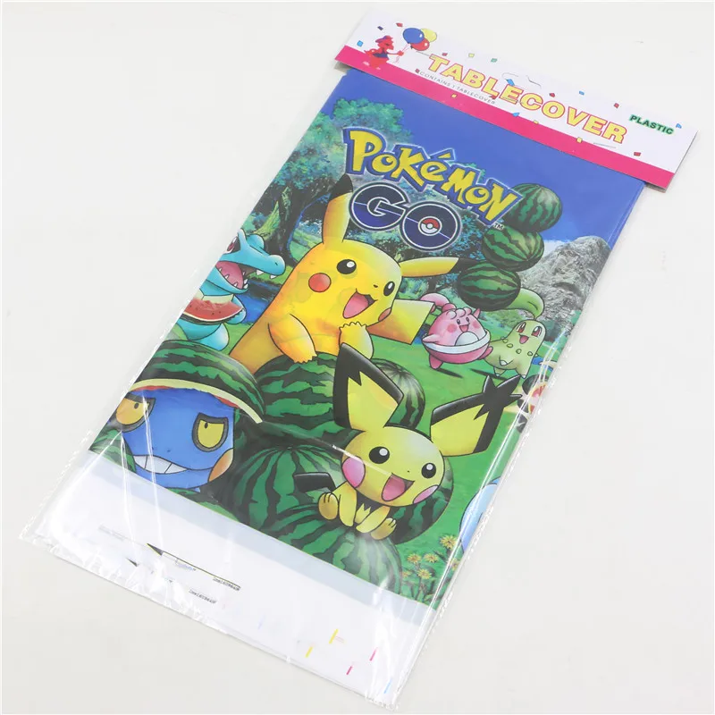 1 шт. украшения одноразовые столовые приборы пластиковые Покемон Пикачу скатерть