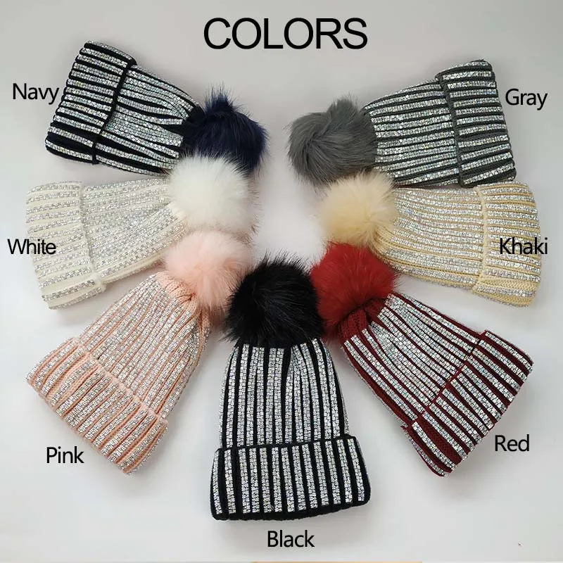 Высококачественные вязаные повседневные шапочки кашемировые зимние шапки для