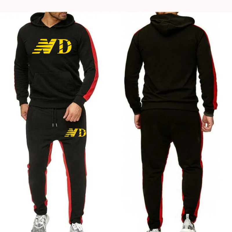 

Men's Women's Sports Suit Fashion Trend New Hooded Long Sleeve Suit Casual Wear Sportswear Fitness Jogging Pants
