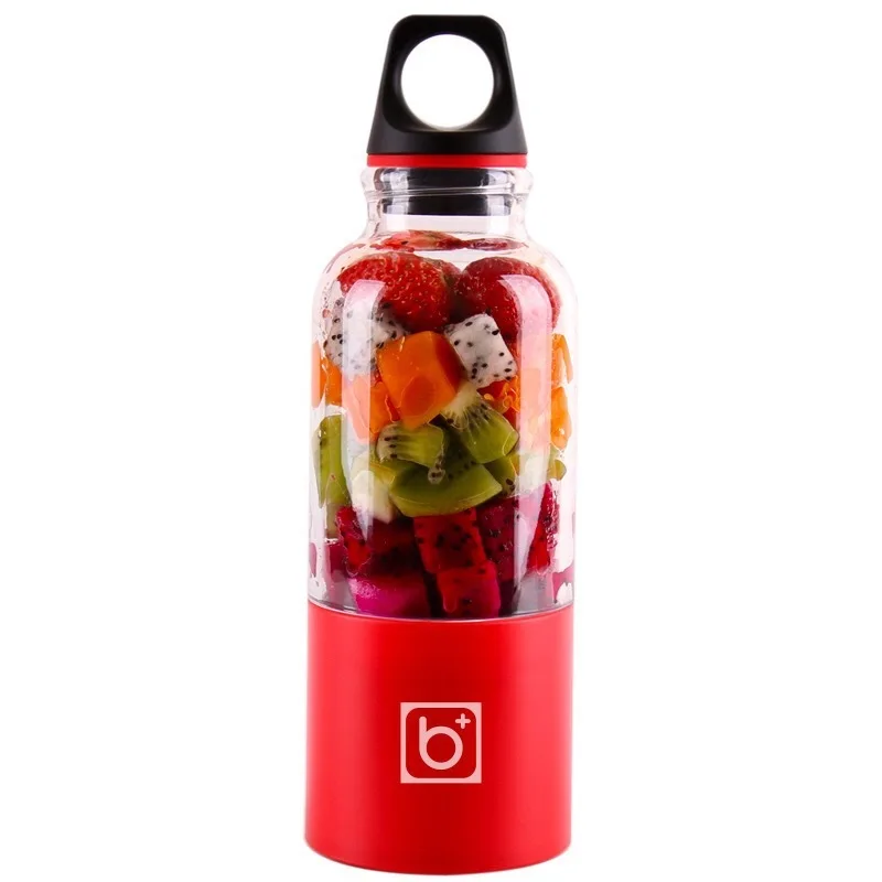 

500ML 4 Blade Portable Blender Juicer Machine Mixer Electric Mini Usb Food Processor Juicer Smoothie Blender Cup