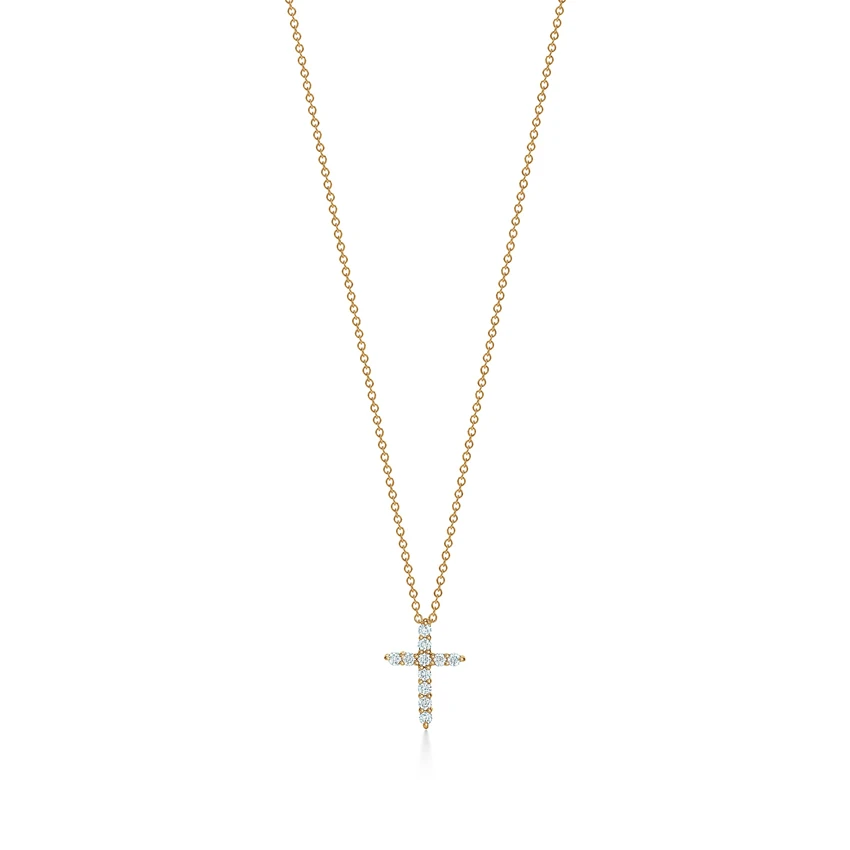 

Necklaces stone cross hanging contracted fashion and personality