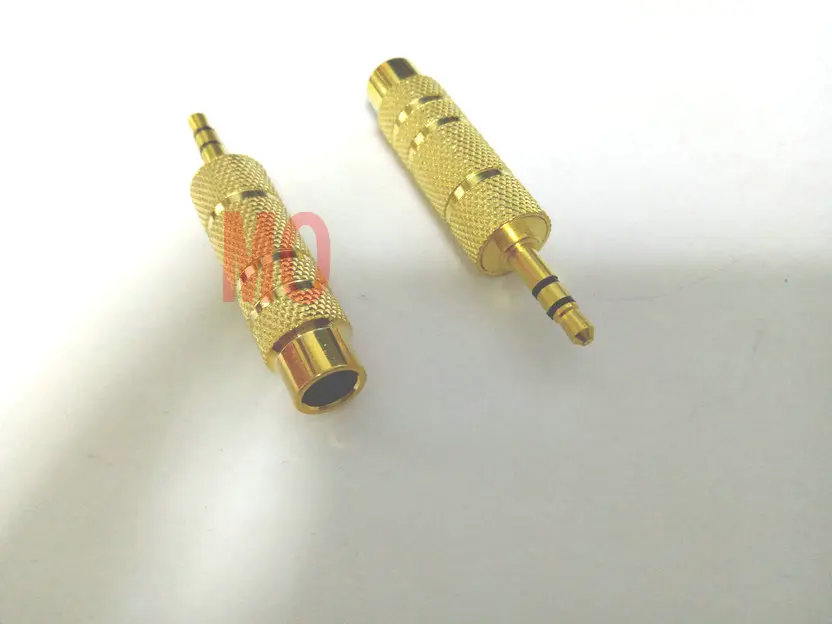 

10 pcs Gold plated metal 3.5mm Stereo Plug to 6.35mm Stereo Jack Adapter New