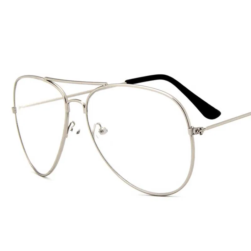 Модные прозрачные очки женские для зрения оправа близорукость Lunette женские Oculos негабаритные прозрачные очки пилота поддельные очки