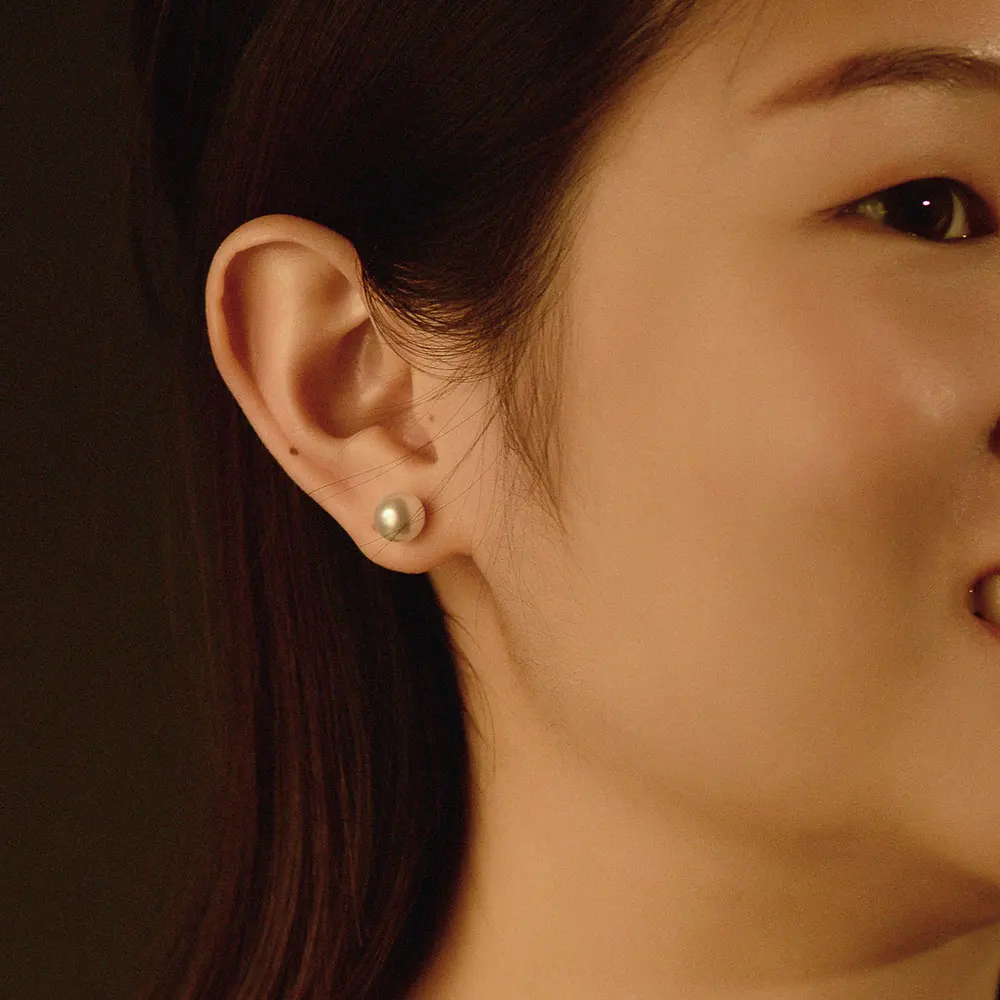 Серьги-кольца Viennios корейские женские круглые серьги-кольца с цирконом и жемчугом