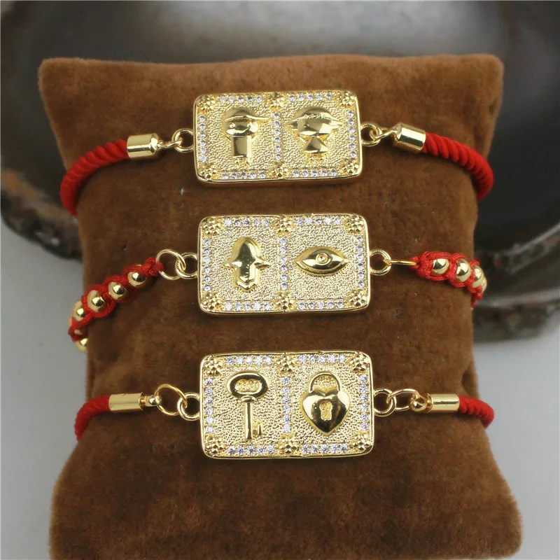 10 шт./лот новый дизайн cz Соединительный браслет покрытый милым кубическим