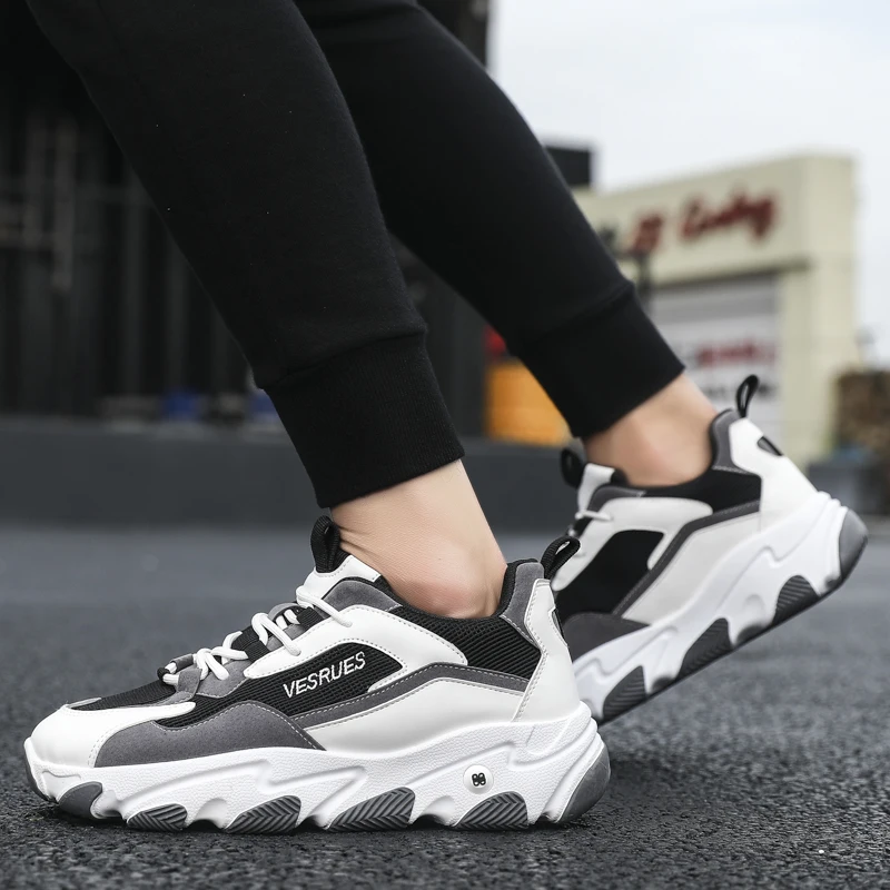 

Hot Sale 2020 Krasovki Men's Casual Shoes Male Sneakers Breathable Lace Up Man Footwears Sport Zapatillas Hombre Footwears 39-44