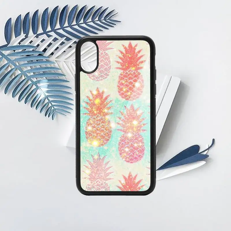 

pineapple funny bling cover Phone Case PC for iPhone 11 12 pro XS MAX 8 7 6 6S Plus X 5S SE 2020 XR