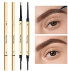 Ультра-тонкий карандаш для бровей водостойкая стойкая двойной головкой пикантные Модные Карандаш-подводка для глаз татуировки глаз темно-коричневого цвета для бровей, инструмент для макияжа