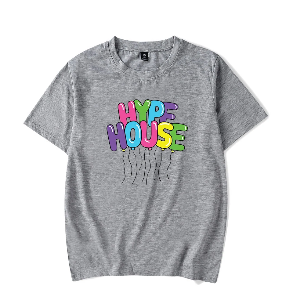 Новая футболка с принтом Hype House 2020 из 100% хлопка Charli D'Amelio для мужчин и женщин