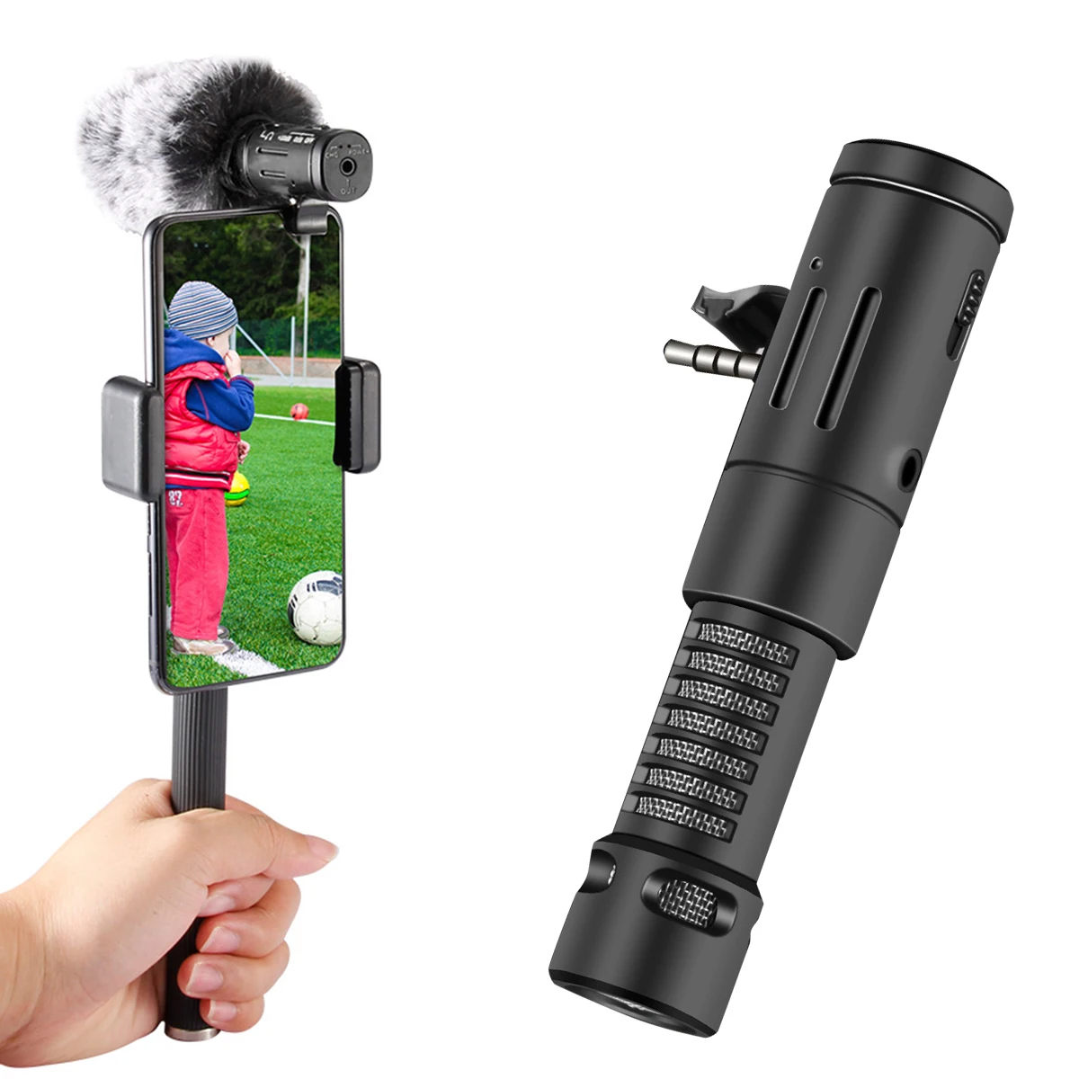 

Высококачественный микрофон для камеры, универсальный видеомикрофон с ветрозащитными экранами для смартфонов, DSLR камер, видеокамер