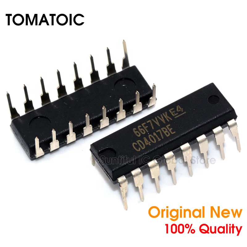 10 шт. CD4017BE DIP16 CD4017B CD4017 DIP 16 CMOS счетчик компонентов|Аксессуары для аудиосистем| |